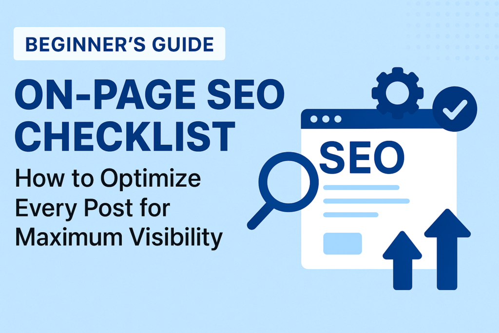 on-page SEO checklist